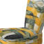 Chaise d'appoint rembourrée jaune et vert Pastoral