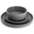 Soho Lounge 12 Piece Reactive Stoneware Dinnerware Set in Gray-118830856
