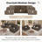 Boneless Oversized Modular Sectional Sofa, 3-piece Foam Couch With Flexible Layout, No Assembly Required-1411147037