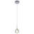 Leonhardt Modern 1 Light Chrome Crystal Pendant-1852996234