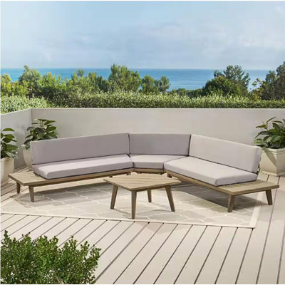 V Shaped 4-Piece Sofa Set