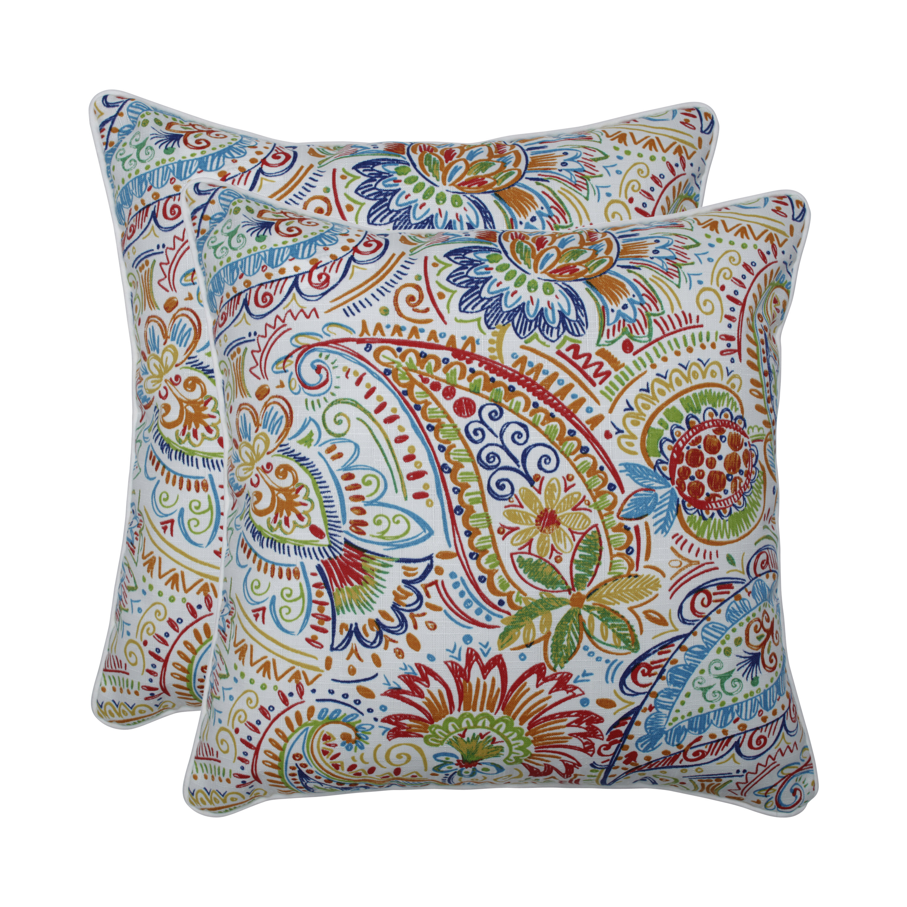 Winston Porter Strother Floral Polyester Indoor/Outdoor Throw Pillow &  Reviews