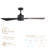 Bali Smart 5-Blade 52in Ceiling Fan 2700K-6000K CCT Selectable LED Light Kit with Remote Control and Hardware with Reversible Blades in Weathered Wood or Works With iOS or Android App-113057332-113057329