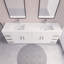 Ensemble de meuble-lavabo double 84 po Irline-1315193006