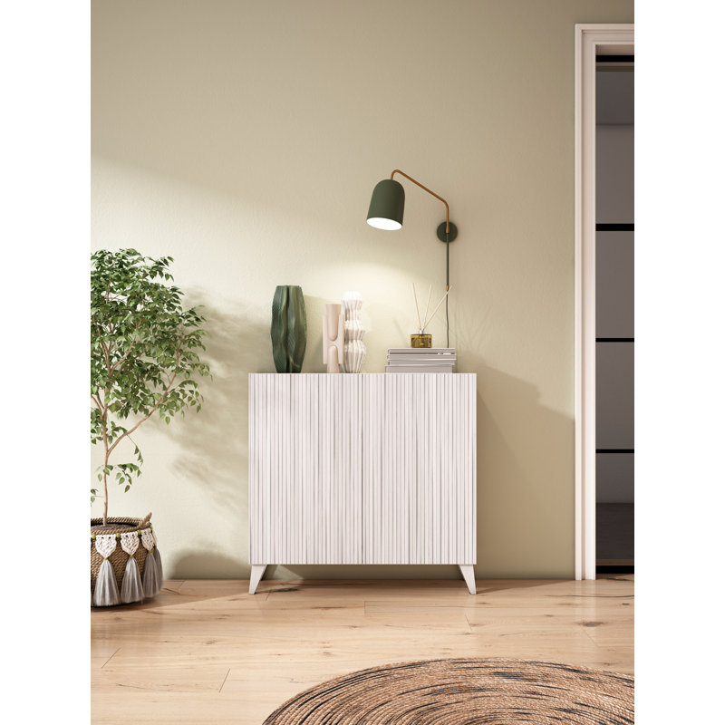 15 Pair Shoe Storage Cabinet, White