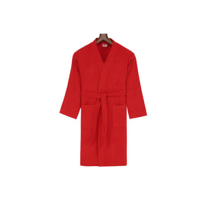 Peignoir 100% coton mi-mollet garçon avec poches