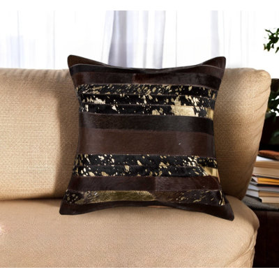 Coussin 18 "en peau de vache abstraite
