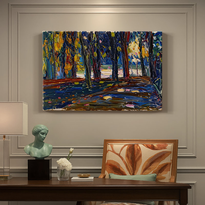 Étude d'automne - Wassily Kandinsky - Toile tendue avec châssis - 1908, 40 x 60
