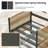 Outdoor Patio Furniture Set, 4 Piece Patio Conversation Sets with Coffee Table, HDPE Rope & Aluminum Armrests, Outdoor Conversation Sets with Thick Cushions for Deck, Backyard, Graphite Grey-492858388-494097790