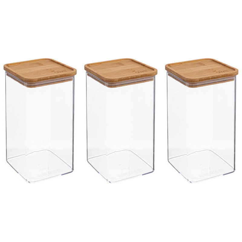 Canister - Set of 3, 14cm H x 10.4cm W x 10.4cm D