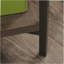L-Shaped Desk with Rustic Style, Brown finish