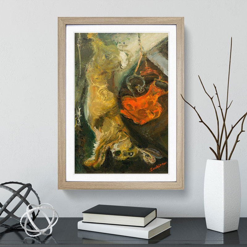 Rabbit Carcass by Chaim Soutine - Framed Print, 36cm H x 27cm W x 2cm D, Oak Framed