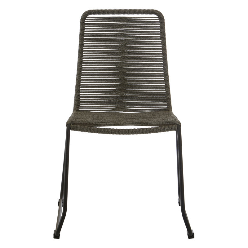 Southport 34cm H Metal Side Chair in Grey