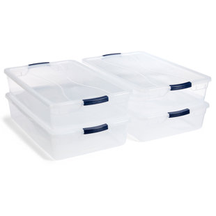 Rubbermaid Max Boxes - 21 Gal Clear Storage $65 each; $250 for all
