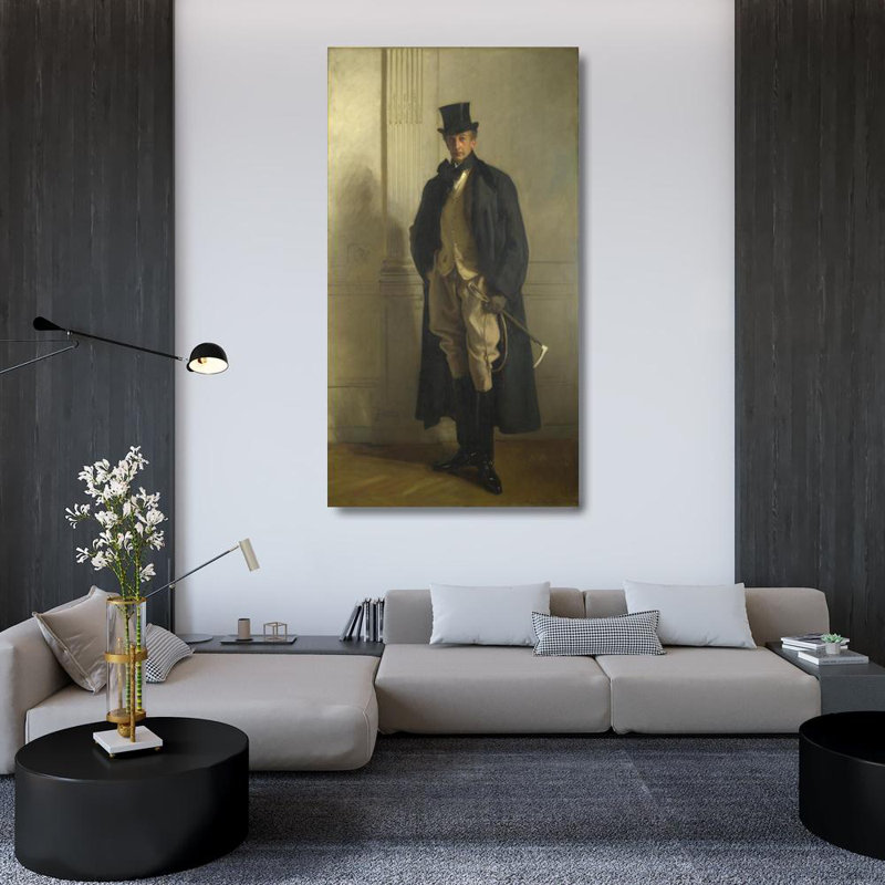 "Lord Ribblesdale" par John Singer Sargent - Art mural sur toile tendue avec châssis, H 48 po x l 33 po