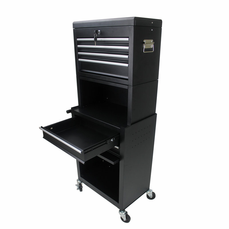Armoire d'appoint en acier, Noir