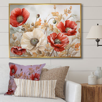 Charme des coquelicots dans Winter Delight II