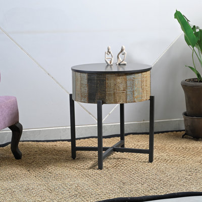 Table de bout en bois massif Talique