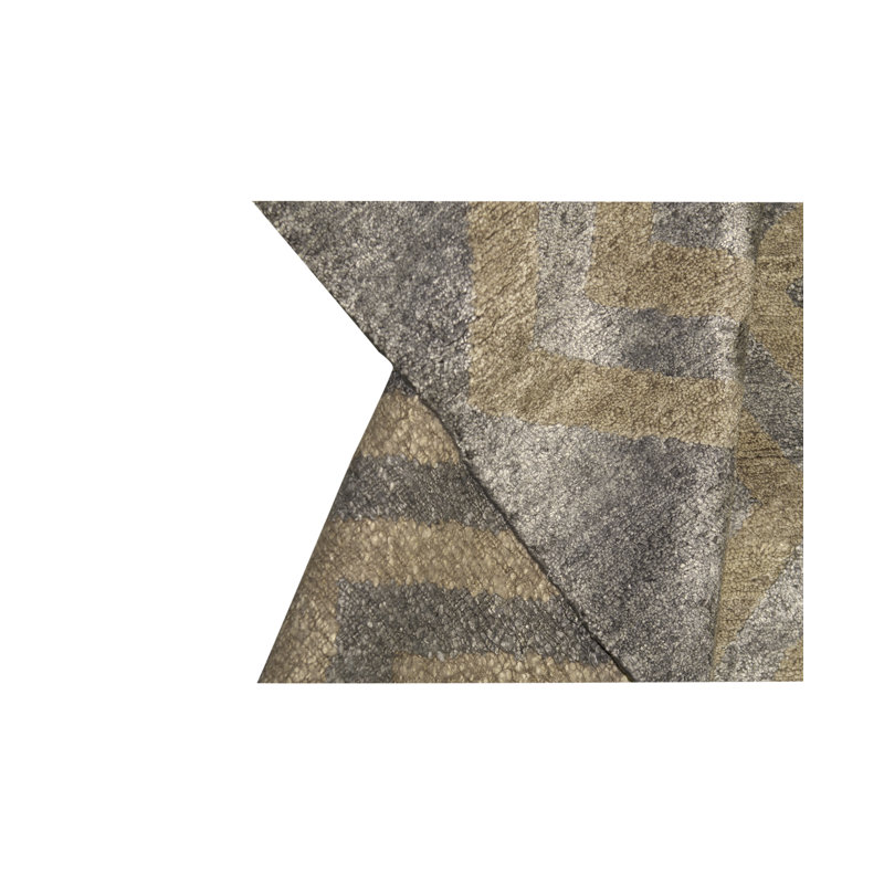Gabbeh Hand-Knotted High-Quality Gray Area Rug