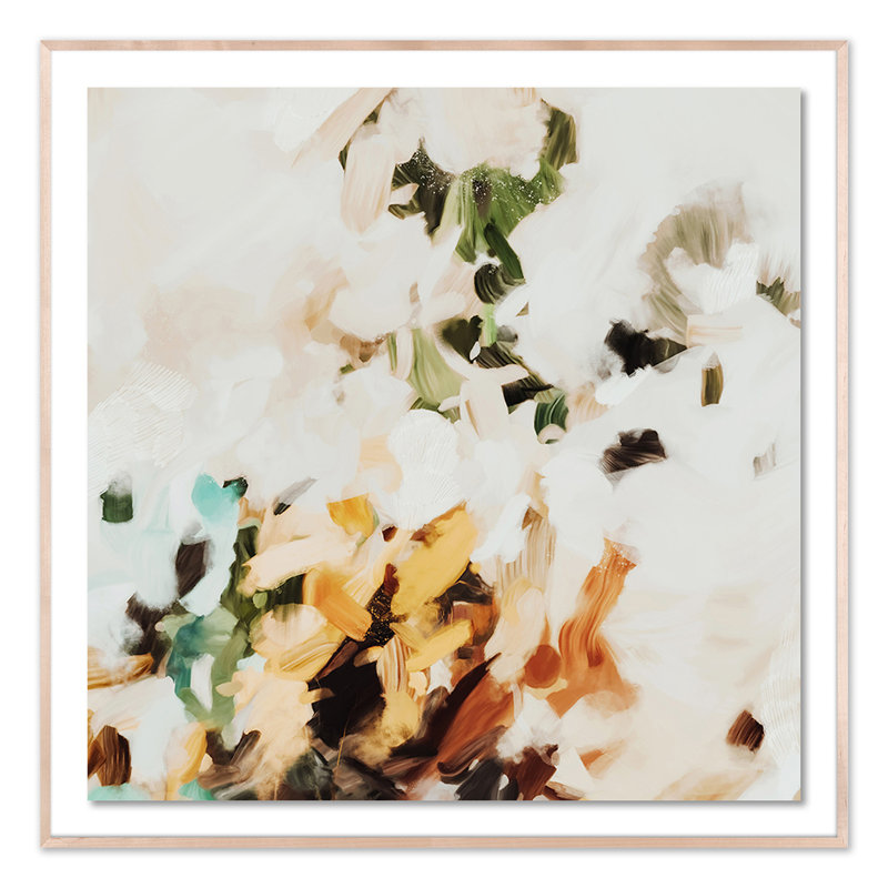 Hayden Print by Patricia Vargas, Natural, 48" H x 48" W x 2.5" D