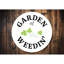 Panneau «Garden of Weedin» en aluminium-58562399