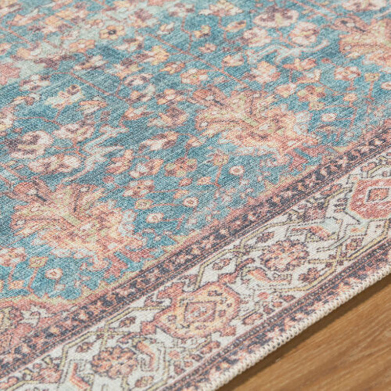 Bayze Machine Washable Area Rug, Rectangle 8'10" x 12'