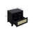 Sheridan 22" W Mid-Century Modern Nightstand with Full Extension Drawer and Shelf in Black-91028826