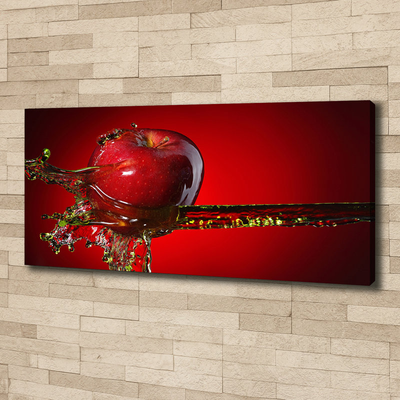 Apple And Water - Wrapped Canvas Print