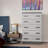 Basurto 5 Drawer Chest Wooden Dresser with Lock-1910246710