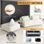 Canapé incurvé moderne de 139 po, canapé modulaire en nuage avec dossier réglable, canapé à siège profond surdimensionné pour le salon, sans assemblage requis, beige-541131095