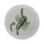  Zodiac Scorpio Vegan Leather Round Pebble Placemat-1843831669