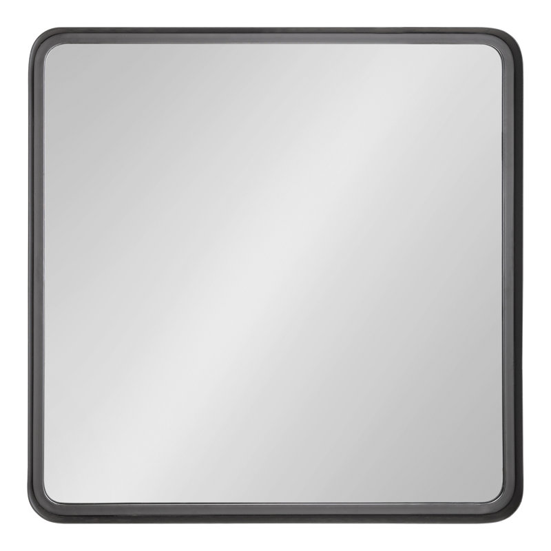 Miroir mural Annaluisa, 28 po x 28 po, gris