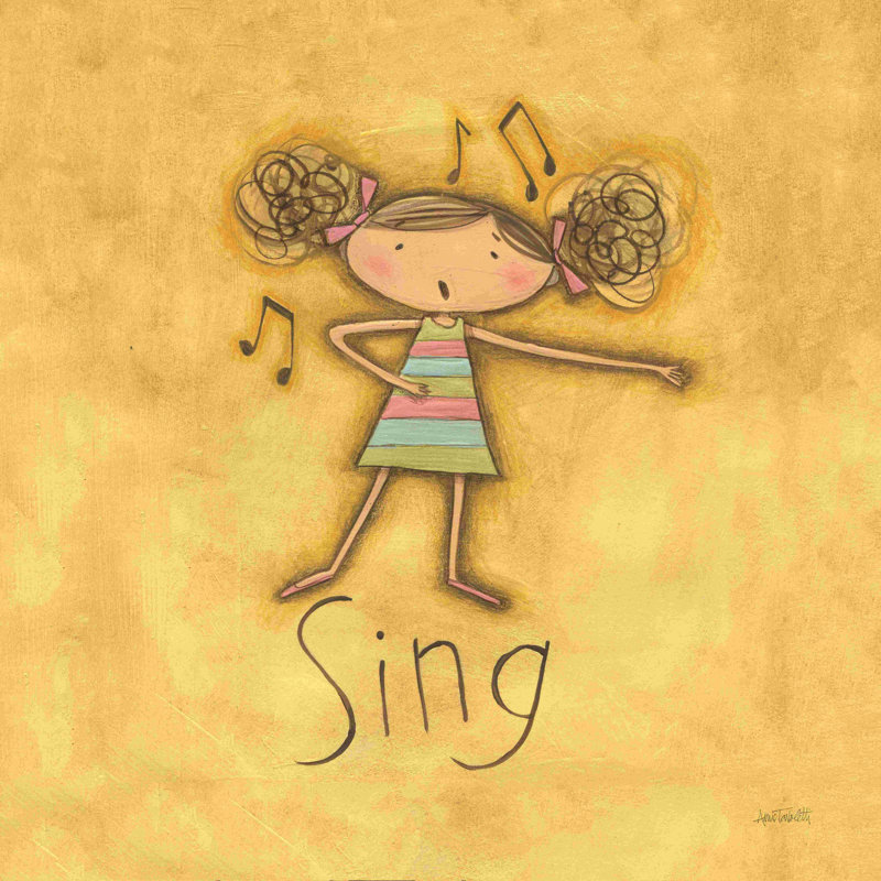 " Sing " by Anne Tavoletti, 20" W x 20" H