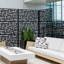 Ensemble de paravents en plastique noir Screen Series
