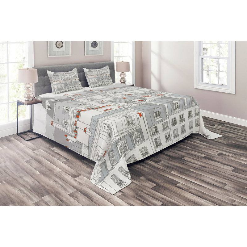 Coverlet, King Bedspread + 2 Shams