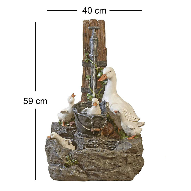 Dakota Fields 3L Weather Resistant Plastic Fountain
