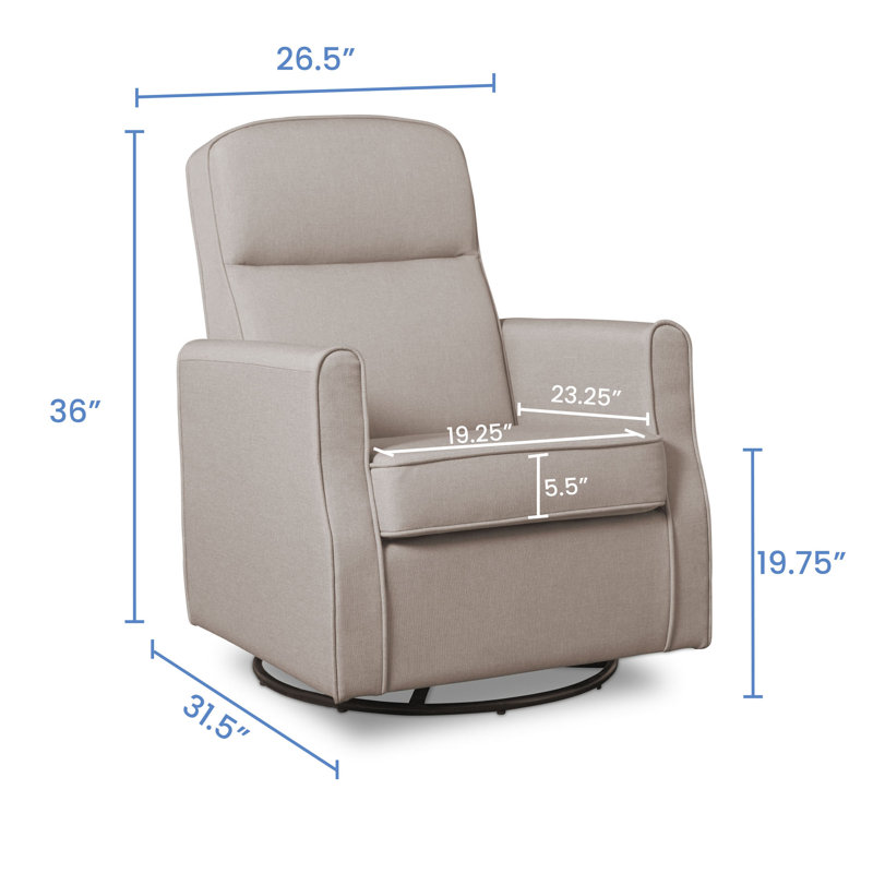 Blair Swivel Glider, Taupe
