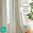Imani Green 100% Cotton Boho Tufted Chenille Stripe Lined Single 50x108" Curtain Panel-292666259-291006947