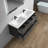 Seavy 59 " W Wall Mounted Wall Mounted 2 Double Vanity Bathroom Vanity With Acrylic Top-1828634190