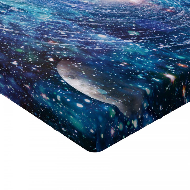 Microfiber Abstract Fitted Sheet, Queen Fitted Sheet