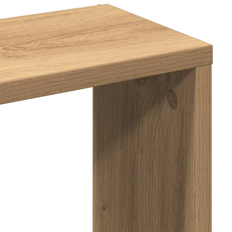 Wall Shelf 36X16x90 Cm Engineered Wood, Artisan Oak