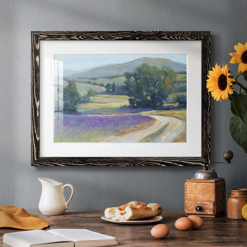 " Lavender Meadow I ", Black, 18" H x 26" W