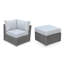 Ardleigh Rattan 5 - Person Seating Group Sofa Set with Cushions-37214400