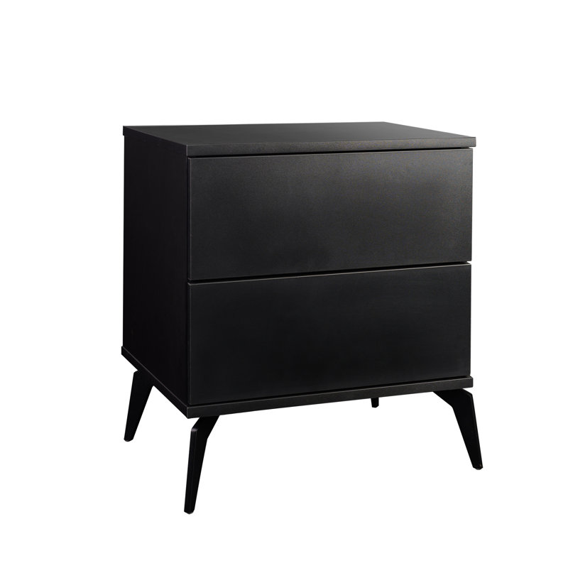 Hoehn 50cm W Manufactured Wood Bedside Table