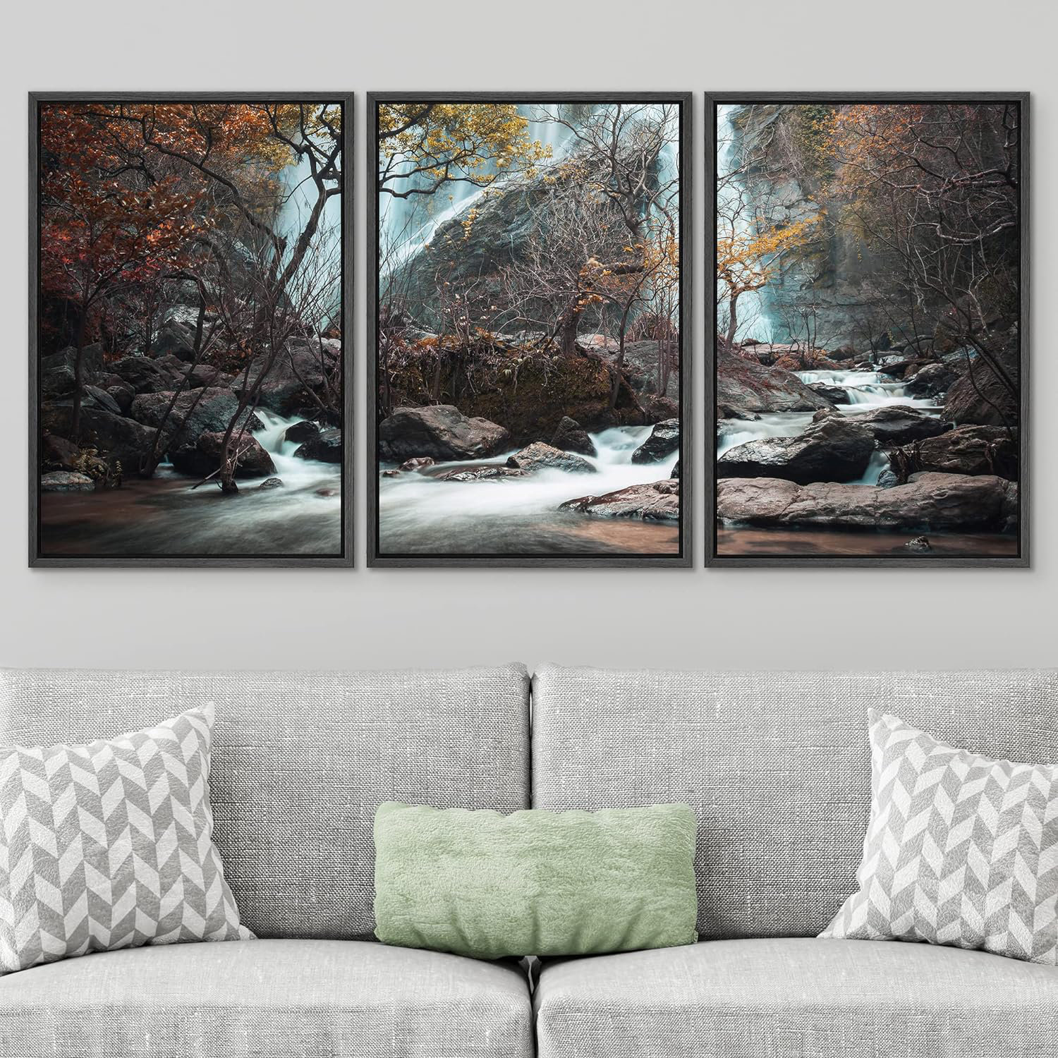 https://assets.wfcdn.com/im/35616619/compr-r85/2565/256517124/idea4wall-framed-canvas-print-wall-art-set-winter-forest-mountain-river-landscape-rustic-nature-photography-realism-decorative-wilderness-calmzen-for-living-room-bedroom-office-framed-on-canvas-3-pieces-print.jpg