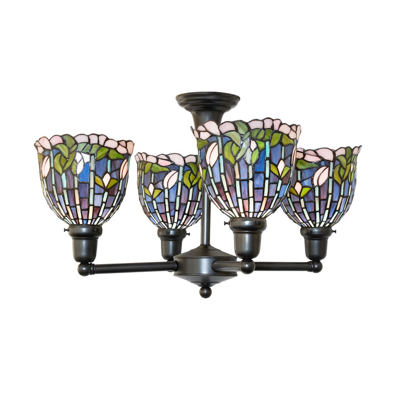 Lustre classique / traditionnel à 4 lumières à intensité variable Anatolijs