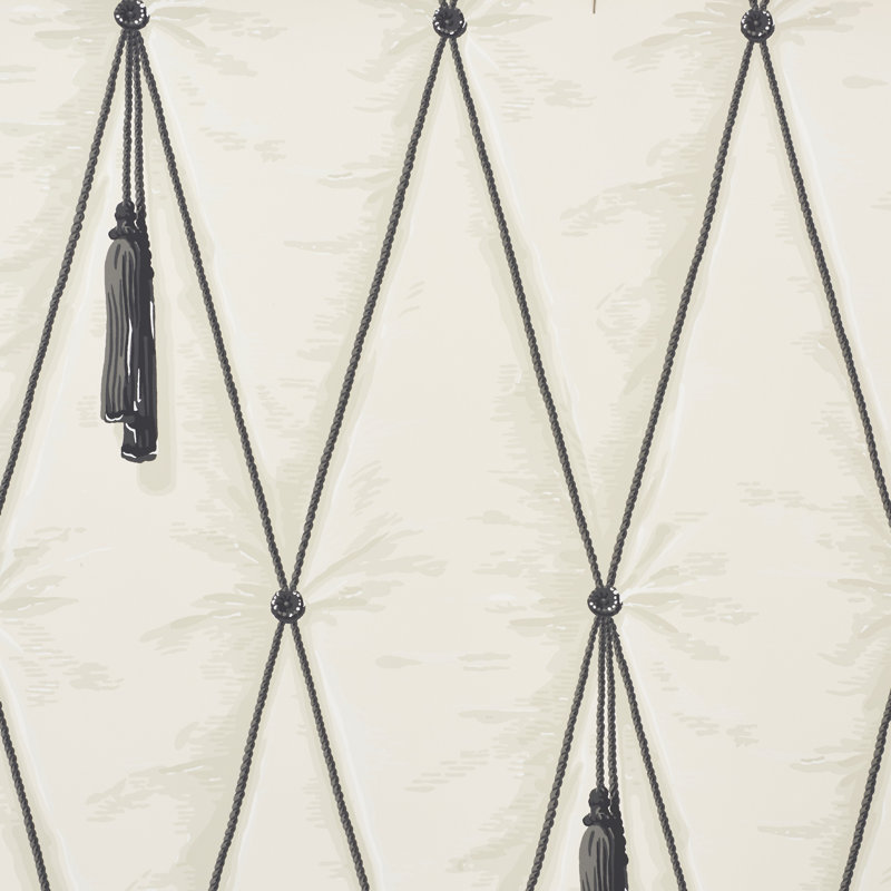 Drapery Wallpaper, Bone