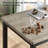 3-Piece Space-Saving Dining Table Set for 4 with 2 Benches-2008339453