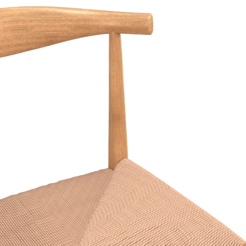 Chaise en bois massif Ardo, Naturel