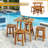 Catinna Patio 5 Piece Dining Set